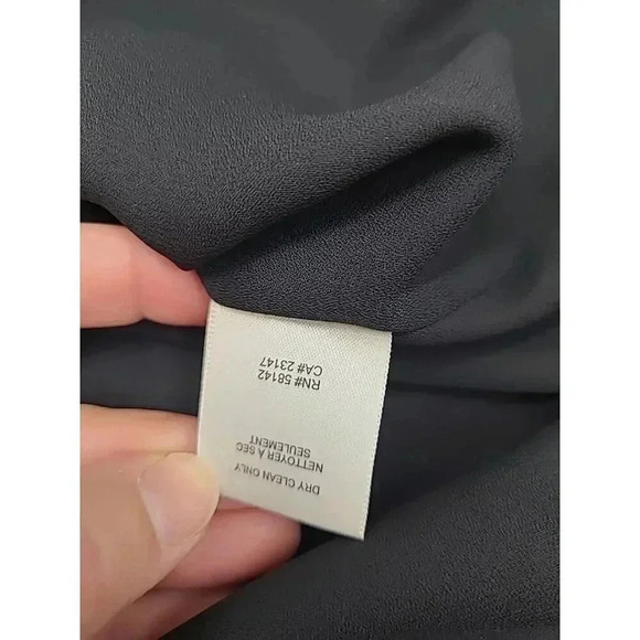 Vintage Talbots Maxi Dress Women's 16 New with Tags Black Floral Print Y2K 90's - Picture 7 of 8